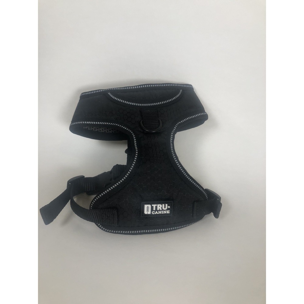 Tru Canine Dog Harness Small Black No Pull‎ Step-In NEW